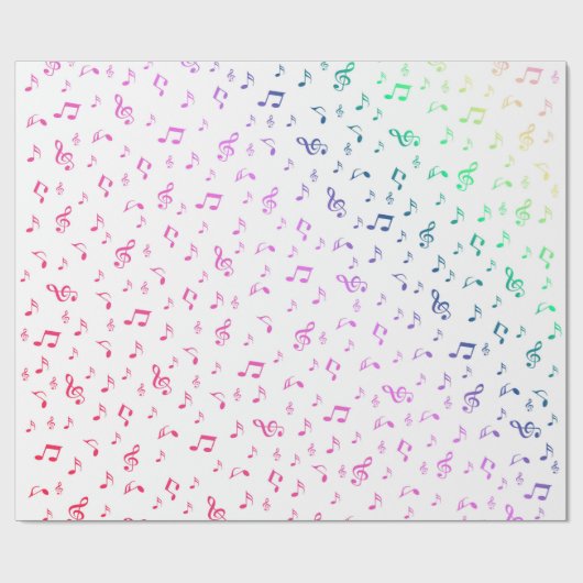 muziek, muzikaal, noot, melodie, zwart, geluid, sl cadeaupapier (Vlak)