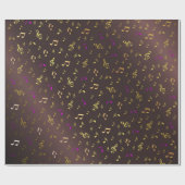 muziek, muzikaal, noot, melodie, zwart, geluid, sl cadeaupapier (Vlak)