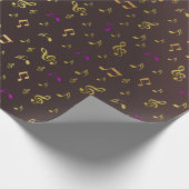 muziek, muzikaal, noot, melodie, zwart, geluid, sl cadeaupapier (Hoek)