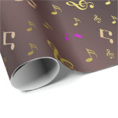 muziek, muzikaal, noot, melodie, zwart, geluid, sl cadeaupapier (Rol Hoek)