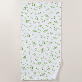 muziek, muzikaal, noot, melodie, zwart, geluid, sl strandlaken