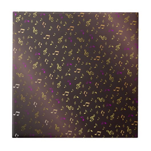muziek, muzikaal, noot, melodie, zwart, geluid, sl tegeltje (Voorkant)