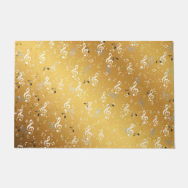 muziek, muzikaal, noot, wit, melodie, slim, geluid deurmat