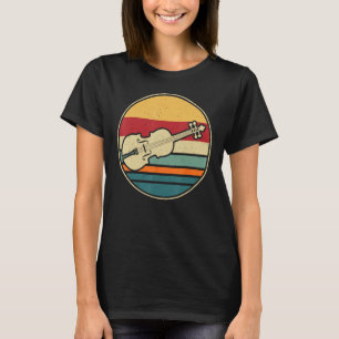Muziek Muzikant retro vintage zonsondergang voor M T-shirt