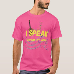 Muziek, muzikanten en gitaarovers, grappige muziek t-shirt