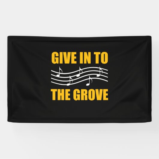 Muziek naar de grove spandoek (Horizontaal)