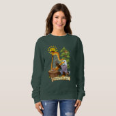 Muziek naar de Soul Eagle die Musical Harp speelt Trui (Voorkant volledig)