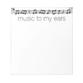 Muziek naar mijn leraar in het buitenland notitieblok (Voorkant)