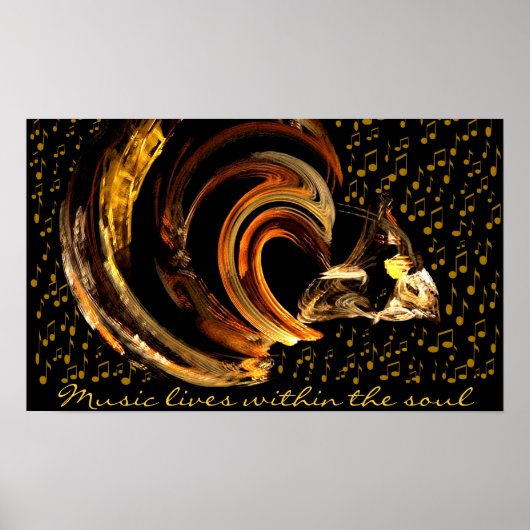 Muziek naar mijn ziel_Poster_by Elenne Boothe Poster (Voorkant)