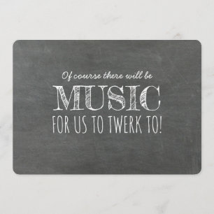 Muziek naar werk Funny Bridesmaid Voorstel Kaart