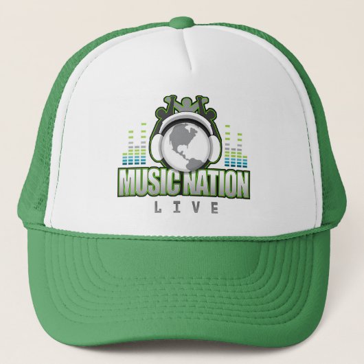 Muziek Nation Live Trucker Hat Trucker Pet (Voorkant)