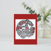 Muziek Native American Tribal Totem Briefkaart (Staand voorkant)