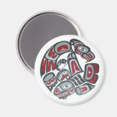 Muziek Native American Tribal Totem Magneet (Voorkant / Achterkant)