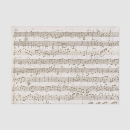  muziek Neutral Beige Decoupage Song Tissuepapier (Voorkant)