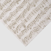  muziek Neutral Beige Decoupage Song Tissuepapier (Detail)