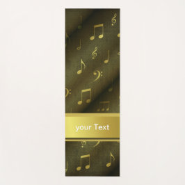 muziek, noot, bladmuziek, goud, banner, sjabloon, yogamat