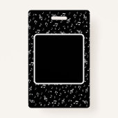 muziek, noot, slim, band, symbool, glanzend, elega badge (Voorkant)