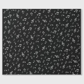 muziek, noot, slim, band, symbool, glanzend, elega cadeaupapier (Vlak)