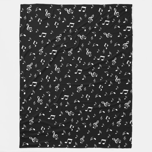 muziek, noot, slim, band, symbool, glanzend, elega fleece deken (Voorkant)