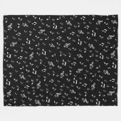 muziek, noot, slim, band, symbool, glanzend, elega fleece deken (Voorkant (Horizontaal))