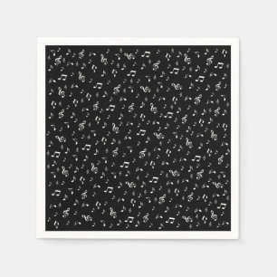 muziek, noot, slim, band, symbool, glanzend, elega servet