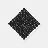 muziek, noot, slim, band, symbool, glanzend, elega servet (Hoek)