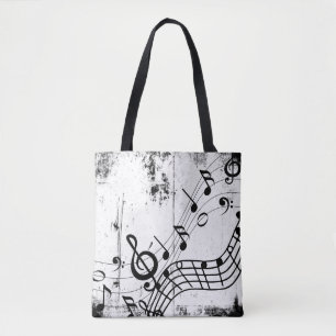 Muziek Note Art Design Antiek Grunge  Tote Bag