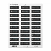 Muziek Note Chalkboard Aangepaste Adresetiketten Etiket (Full Sheet)