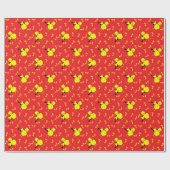 Muziek Note Chick Patroon Cadeaupapier (Vlak)