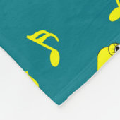 Muziek Note Chick Patroon Fleece Deken (Hoek)