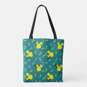 Muziek Note Chick Patroon Tote Bag