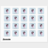 Muziek Note Fairy Bookplate Vierkante Sticker (Vel)