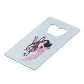 Muziek Note Fairy Creditkaart Flessenopener (Voorkant Gekanteld)