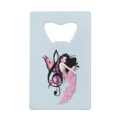 Muziek Note Fairy Creditkaart Flessenopener (Achterkant)