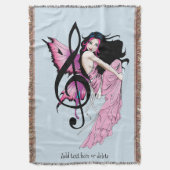 Muziek Note Fairy Deken (Voorkant Verticaal)