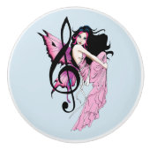Muziek Note Fairy Keramische Knop (Voorkant)