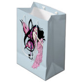 Muziek Note Fairy Medium Cadeauzakje (Voorkant Gekanteld)