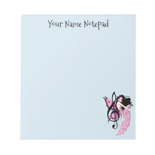 Muziek Note Fairy Notitieblok (Voorkant)