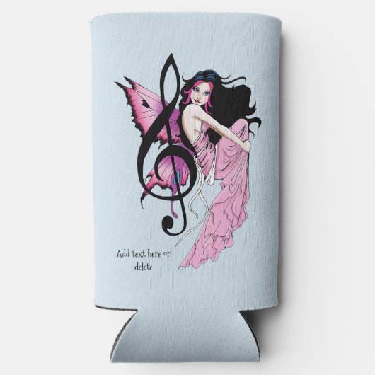 Muziek Note Fairy Seltzer Blikjeskoeler (Achterkant)