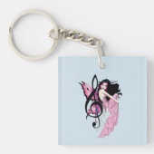 Muziek Note Fairy Sleutelhanger (Voorkant)