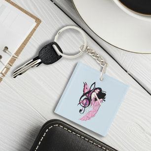 Muziek Note Fairy Sleutelhanger