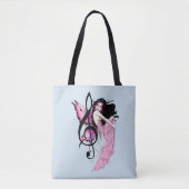 Muziek Note Fairy Tote Bag (Voorkant)