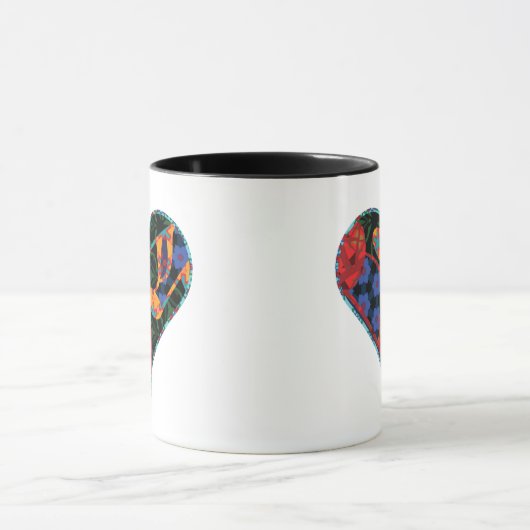 Muziek Note Patterned Heart Mok (Midden)