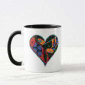 Muziek Note Patterned Heart Mok (Links)
