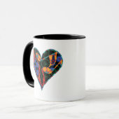 Muziek Note Patterned Heart Mok (Voorkant links)