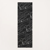 Muziek Note Sheet Muziek Zwart Grijs Yoga Mat (Voorkant)