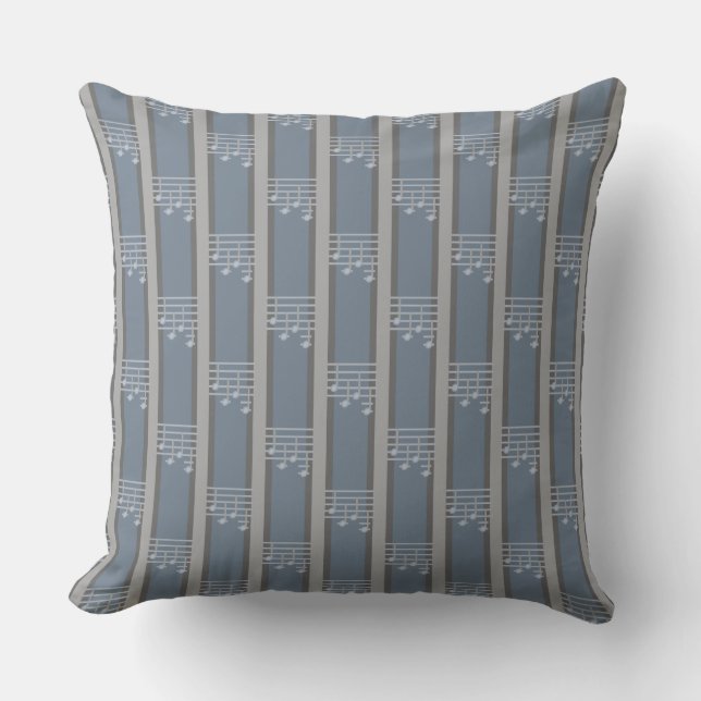 Muziek Note Striped Kussen (Voorkant)