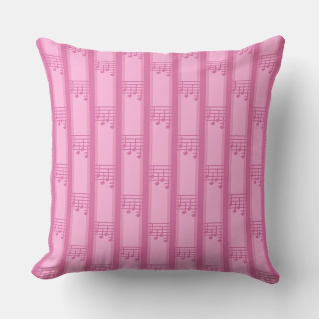 Muziek Note Striped Kussen (Voorkant)