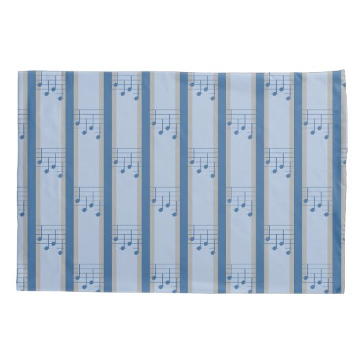 Muziek Note Striped Kussensloop (Achterkant)