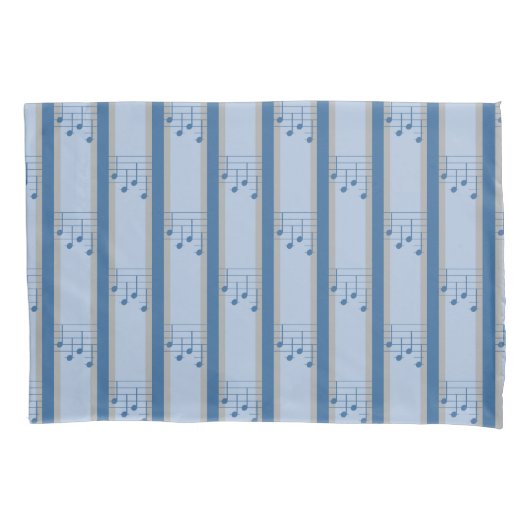 Muziek Note Striped Kussensloop (Voorkant)